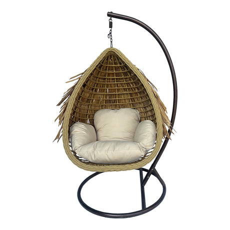 Balansoar Varur, Bej, Ratan, 120x105x195 cm