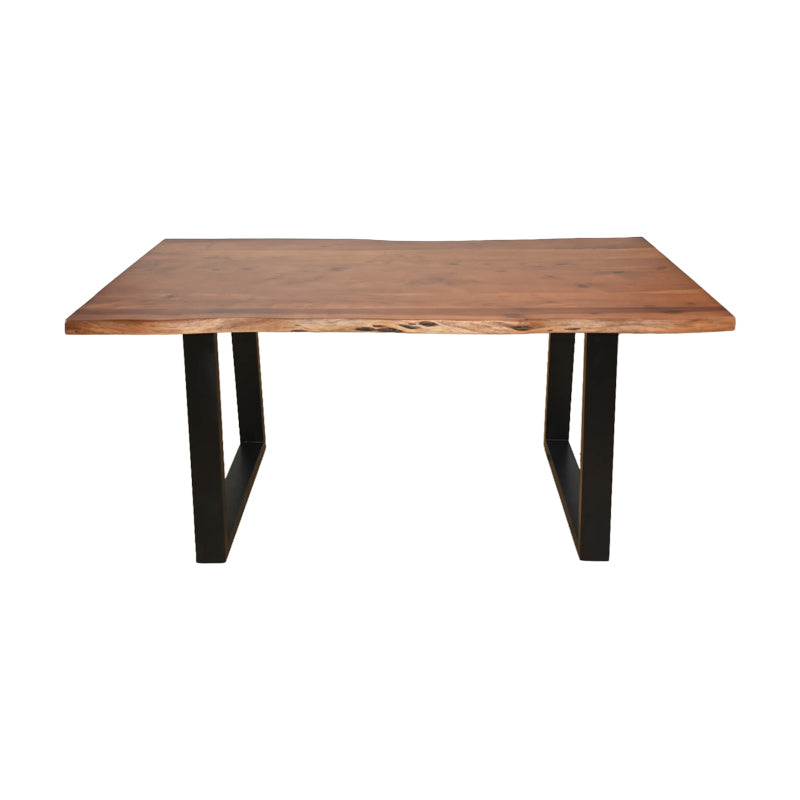 Masă din lemn masiv Miles, lemn de acacia, 140x80x76 cm