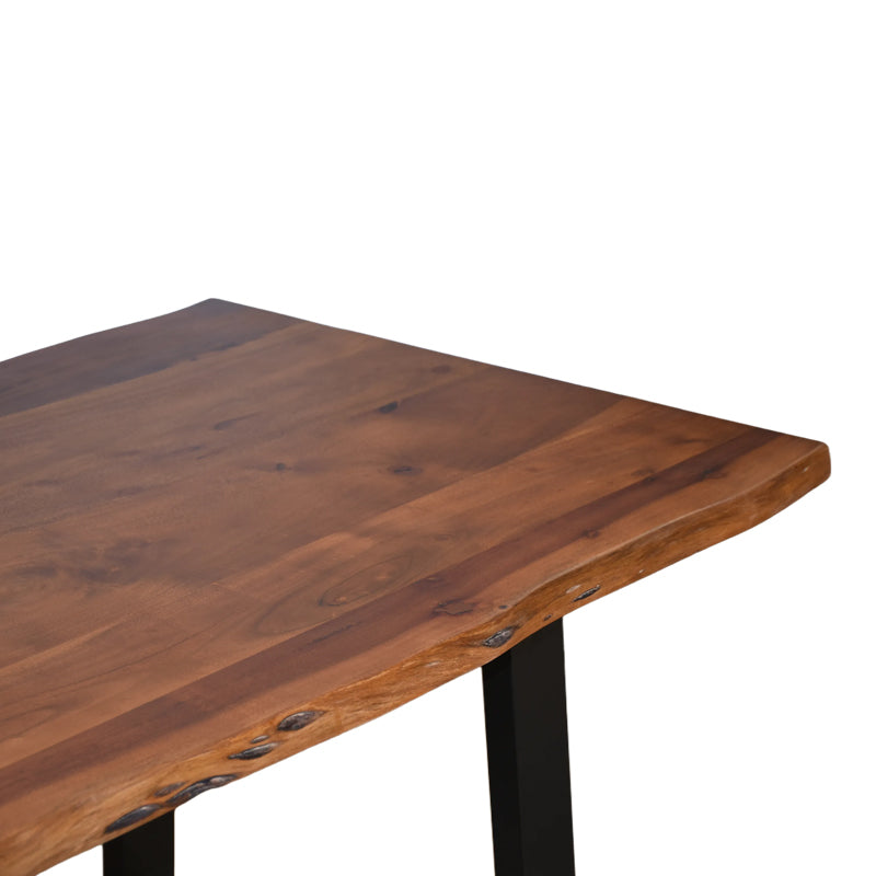 Masă din lemn masiv Miles, lemn de acacia, 140x80x76 cm
