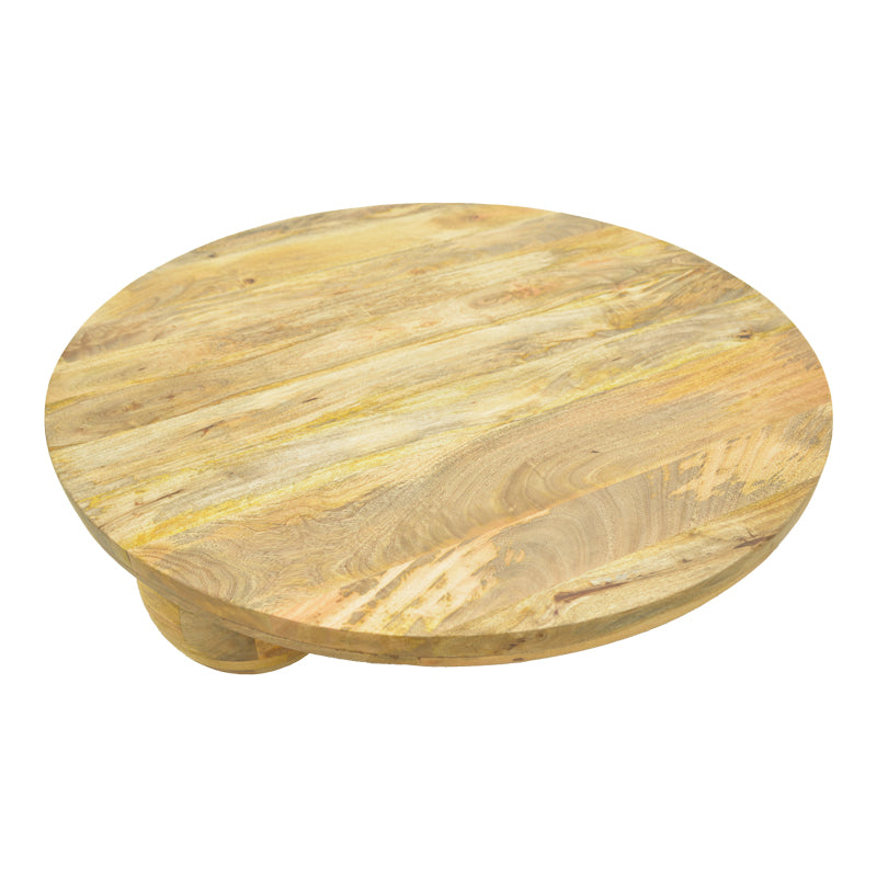Masă de cafea cu funcție decorativă Fedena , Stil natural, Lemn masiv de mango, 90x30 cm