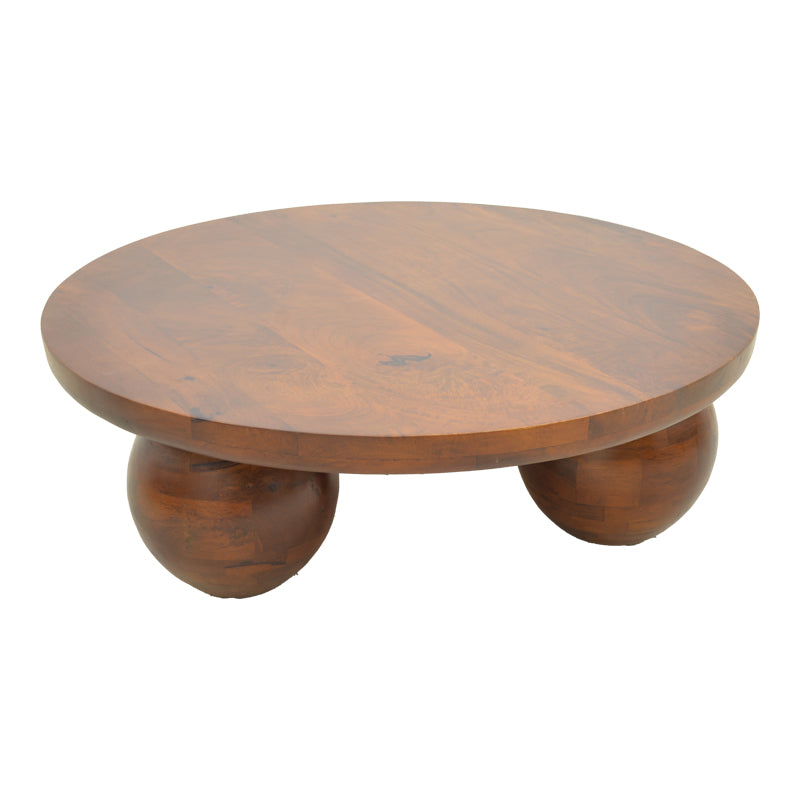 Masă de cafea din lemn masiv de mango cu funcție decorativă, Fedena , Stil Modern, Lemn de Mango, 90x30cm.