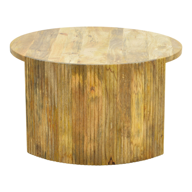 Masă de cafea Orban cu funcție decorativă , Stil Natural, Lemn masiv de mango, 80x45cm