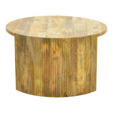Masă de cafea Orban cu funcție decorativă , Stil Natural, Lemn masiv de mango, 80x45cm