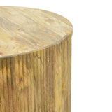 Masă de cafea Orban cu funcție decorativă , Stil Natural, Lemn masiv de mango, 80x45cm
