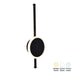 Aplica de perete cu LED Terzia, Metal negru, 13x40 cm