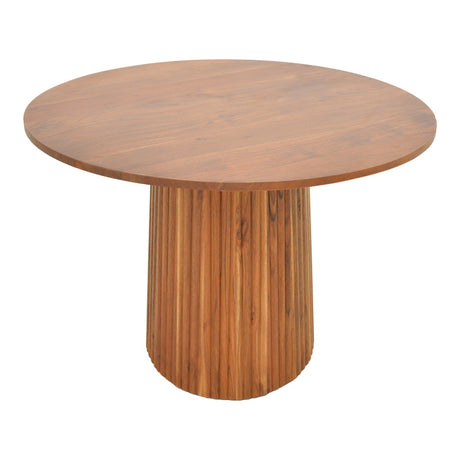 Masa rotunda de sufragerie Tully, Lemn de Acacia Solid, 120x75 cm