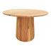 Masa rotunda din lemn masiv de acacia Tully, Lemn de Acacia, D120x75 cm