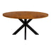 masa dining Masă de dining cu funcție elegantă Royalty, Lemn de Mango Masiv, Negru, D130x77 cm