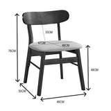 Set masa de dining Eleganza-Cairo set de 7 piese, nuc, 180x99x76 cm