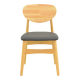 Scaun Cardith, Lemn Rubberwood și Plywood, Negru, 48x51x78 cm