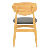 Scaun Cardith, Lemn Rubberwood și Plywood, Negru, 48x51x78 cm