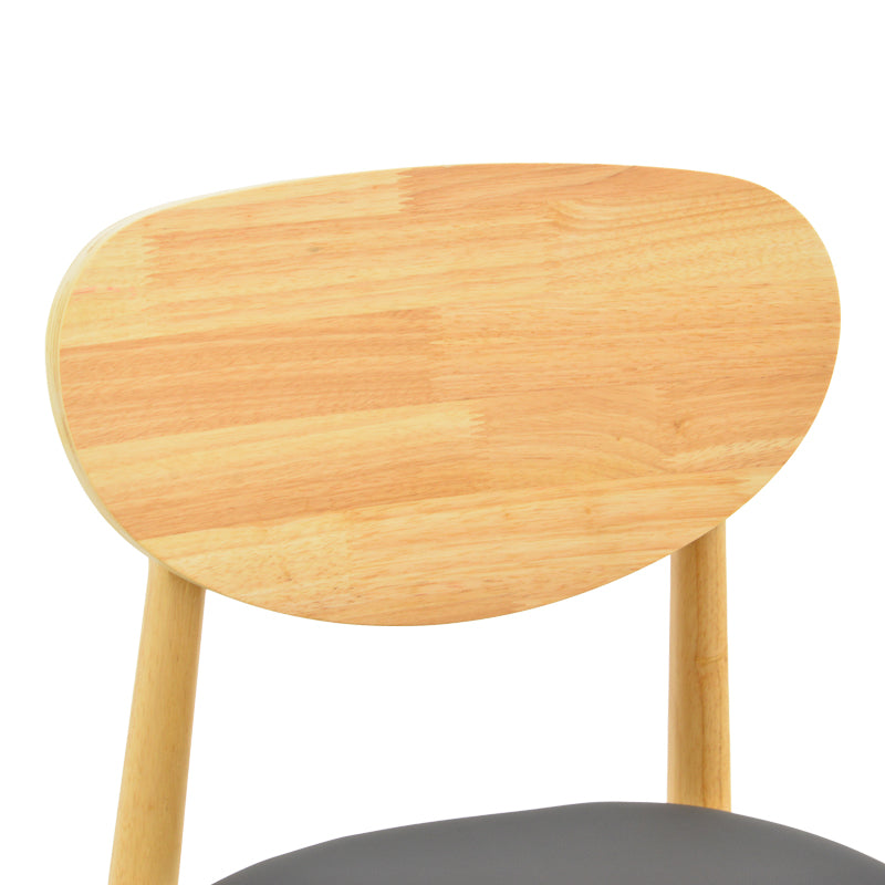 Scaun Cardith, Lemn Rubberwood și Plywood, Negru, 48x51x78 cm