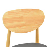 Scaun Cardith, Lemn Rubberwood și Plywood, Negru, 48x51x78 cm