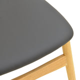 Scaun Cardith, Lemn Rubberwood și Plywood, Negru, 48x51x78 cm