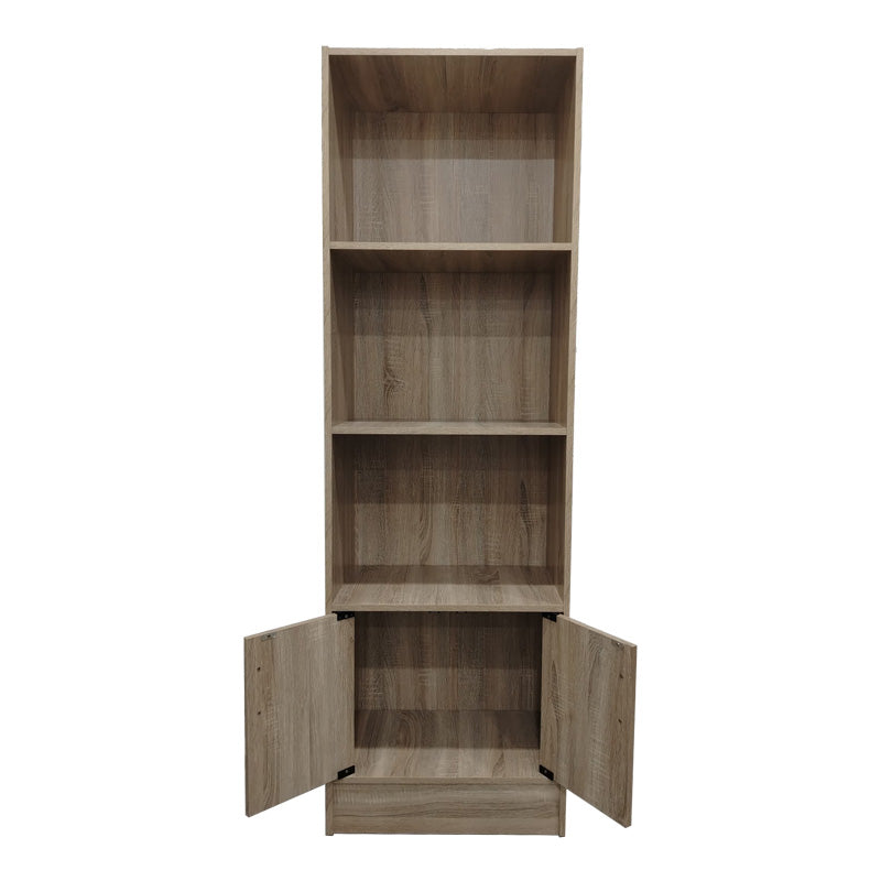 Biblioteca cu rafturi Tekaro, Lemn Sonoma, 57x33x180 cm