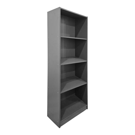 Bibliotecă modernă Kendy , stil contemporan, culoare antracit, lemn, 60x30x167 cm