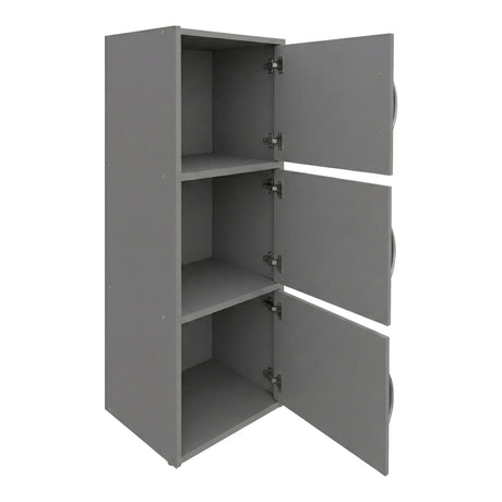 Bibliotecă Soline column cabinet light gri, Light Grey, 40x35x91 cm