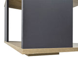 Masă de cafea cu funcție decorativă , Sonoma-Anthracite, Modern, Pal melaminat, 60x60x39cm