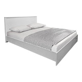 Set Dormitor cu Pat 160x200 cm Athos, Alb, Set de 4 Piese