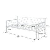 Pat Bed-Sofa Remmie, Negru, 90x190 cm