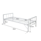 Pat Bed-Sofa Remmie, Negru, 90x190 cm