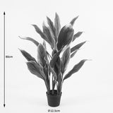 Planta decorativă artificială cu ghiveci, Cycas, Verde, Plastic, 55x80 cm
