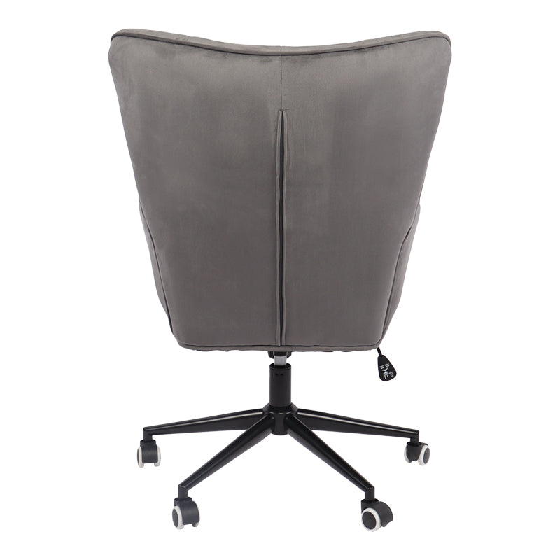 Scaun birou director Lobima, rotativ, Catifea, Gri Antracit, 68x71x105-112 cm