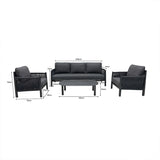Lounge de exterior Feralda, cu funcție relaxare, aluminiu și sfoară gri deschis, compacte