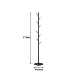 Cuier vertical Tebera Pakoworld, Modern, Metal, Negru, 30x170 cm