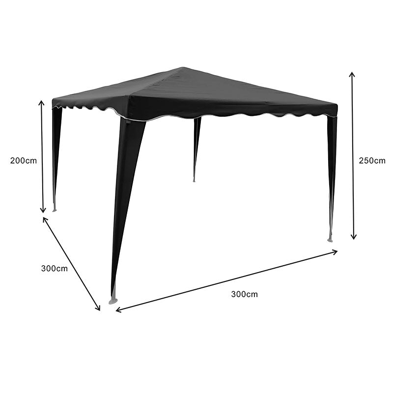 Umbrela de gradina Gazebo , 300 x 300 x 250 cm - Antracit