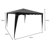 Umbrela de gradina Gazebo , 300 x 300 x 250 cm - Antracit