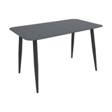 Masă din aluminiu Vista, Aluminiu Negru, 120x70x72 cm
