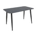 mobilier de gradina Masă din aluminiu Vista, Aluminiu Negru, 120x70x72 cm