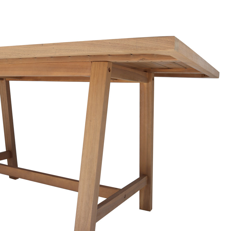 Masă cu design natural Malibu, Lemn Masiv de Acacia, 160x90x75 cm