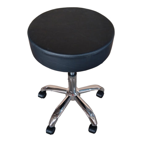 Scaun birou/lucru cu roti Tebere, Negru, 35x35x45-57 cm