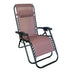 scaun de exterior Fotoliu relaxant pliabil Mirka, Textilenă-Metal, Maro-Negru, 65x165x110 cm