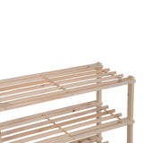 Raft pentru pantofi cu capacitate de 9 perechi Steper, Lemn de brad, 64x26x48 cm