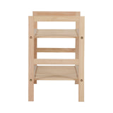 Suport pantofi cu 8 locuri Steper, lemn masiv, 71x26x40 cm