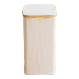 Suport haine multifuncțional Lodge, Natural, Bambus-Textil, 54x33x60 cm