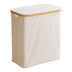 Accesorii Baie Suport haine multifuncțional Lodge, Natural, Bambus-Textil, 54x33x60 cm