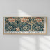 Tablou decorativ Morris, Cadru negru, 120x50 cm