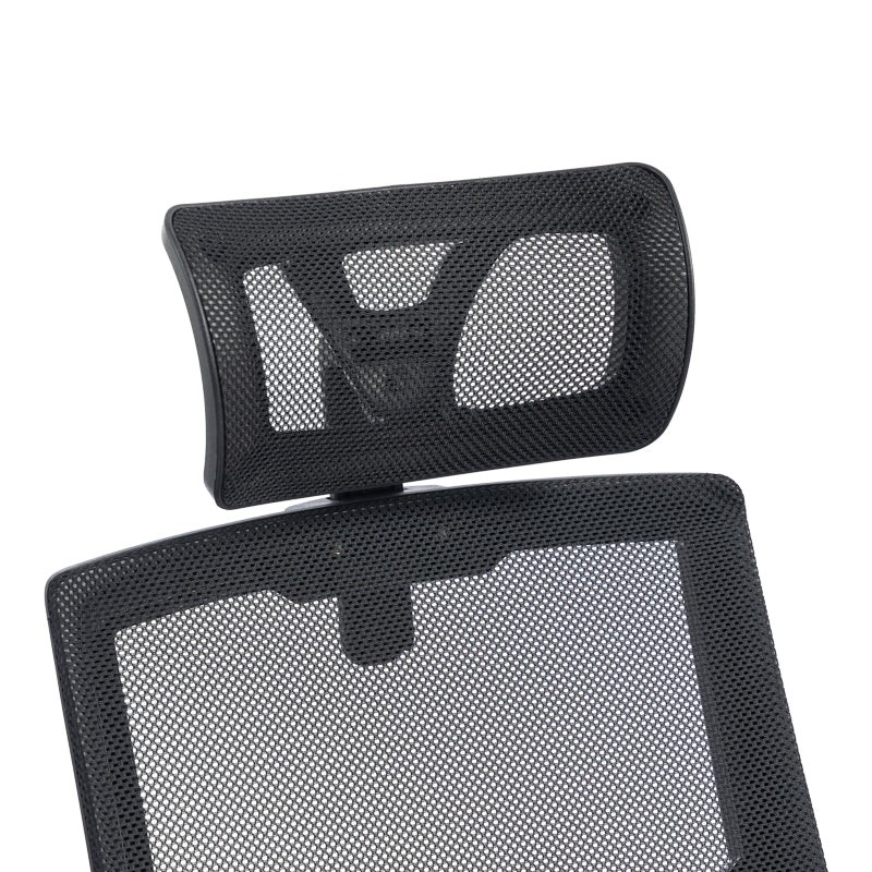 Scaun de birou Plymot, 48x58x112-122 cm - Negru