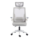 Scaun de birou Plymot, 48x58x112-122 cm - Gri