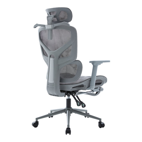 Scaun de birou directorial Vigo, Gri, 52x70x124 cm