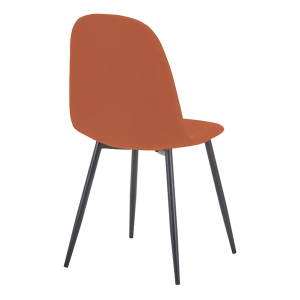 Scaun Bella, Stofa, picioare metalice negre, 44x55x85 cm