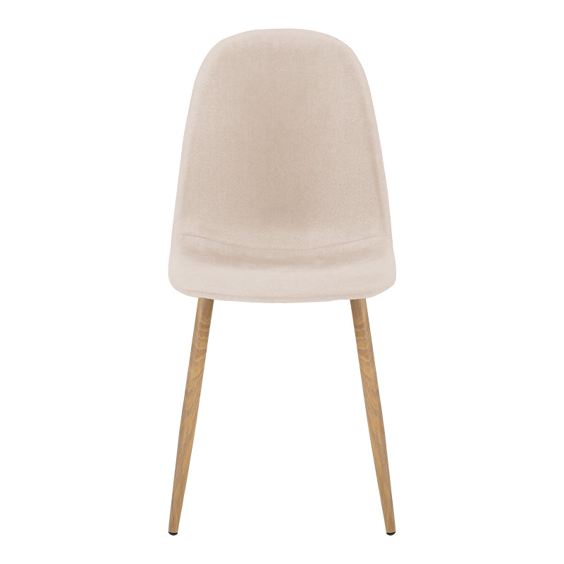 Scaun Bella, Stofa, picioare metalice cu finisaj natural, 44x55x85 cm - Scaun Bella, Stofa, picioare metalice cu finisaj natural, 44x55x85 cm, detaliu finisaj, metal, stofă, pentru living sau bucătărie