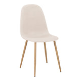 Scaun Bella, Stofa, picioare metalice cu finisaj natural, 44x55x85 cm - Scaun Bella, Stofa, picioare metalice cu finisaj natural, 44x55x85 cm, imagine principală, metal, stofă, pentru living sau bucătărie