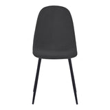 Scaun Bella, Catifea, picioare metalice negre, 44x55x85 cm - Scaun Bella, Catifea, picioare metalice negre, 44x55x85 cm, Negru, detaliu finisaj, metal, stofă, catifea, pentru living sau bucătărie