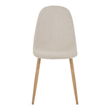 Scaun Bella, Catifea, picioare metalice cu finisaj natural, 44x55x85 cm - Scaun Bella, Catifea, picioare metalice cu finisaj natural, 44x55x85 cm, Bej, detaliu finisaj, metal, stofă, catifea, pentru living sau bucătărie