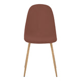 Scaun Bella, Catifea, picioare metalice cu finisaj natural, 44x55x85 cm - Scaun Bella, Catifea, picioare metalice cu finisaj natural, 44x55x85 cm, Roz, detaliu finisaj, metal, stofă, catifea, pentru living sau bucătărie